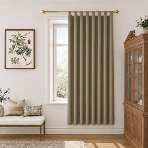 Modern Decorative Tab Top Window Curtains for Bedroom or Living Room