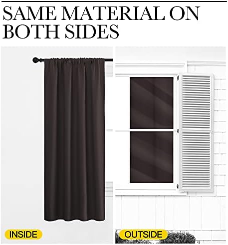 LITTLE BIRD Easy Rod Pocket Hanging Option Blackout Curtains for