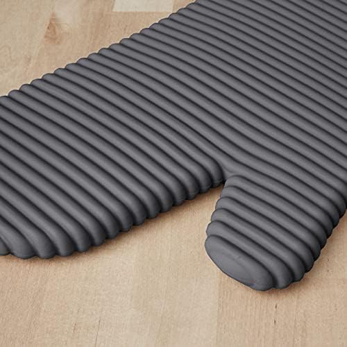 KITCHENAID Ribbed Soft Silicone Oven Mitt 2-Pack Set, 7.5"x13"