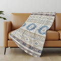Addison Rugs ASB178 Taupe 50" x 70" Oversized Sherpa Throw Blanket