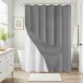 Inhousolu Boho Farmhouse Shower Curtain with Fabric Liner Set, Luxury