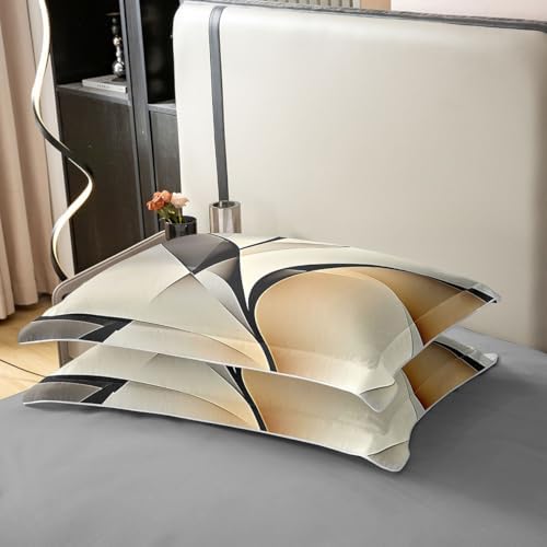 Abstract Stripes 100% Cotton Duvet Cover Twin Modern Retro Geometric