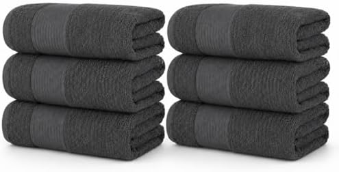 J&V TEXTILES Bath Towel Set Bundle, 100% Cotton, 27 x 52 Inches, Quick