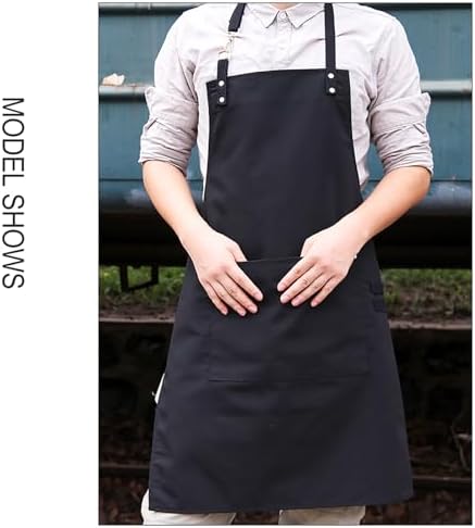 Canvas Chef Apron with Pockets, Adjustable, Suitable for Kitchen