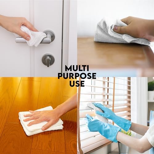 100% Cotton Terry Towels Cleaning Cloths Pack of 50 (12x12 Inches)