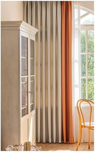 Beydodo Bedroom Curtains 63 Inches Long, Darkening Curtains for Living