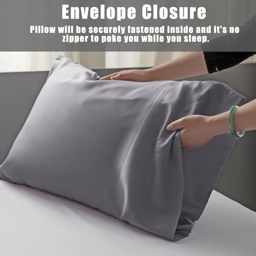 Pillow Cases Standard Size 2 Pack, Bamboo Rayon Cooling Pillowcases