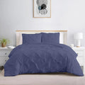 Kotton Culture 120"x 98" 3 Pc Oversized King Pinch Pleated - Pintuck