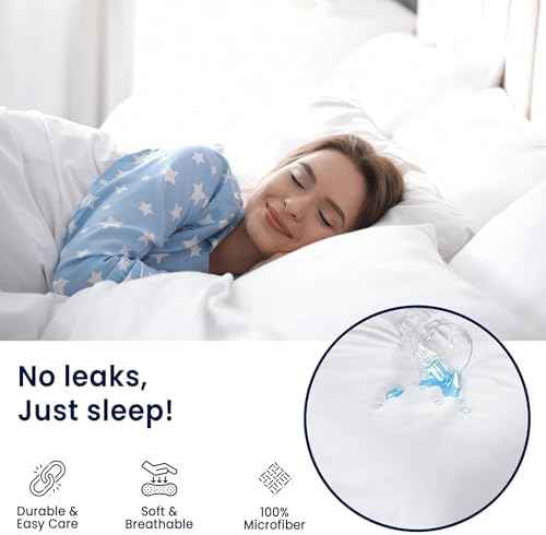 Waterproof Pillow Protectors, Standard Size, Set of 2