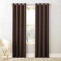 Sun Zero Barrow Energy Efficient Grommet Curtain Panel Pair