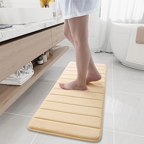 Buganda Meomry Foam Bathroom Rugs 2 Pieces, Bath Mat Size 24 x 16 and