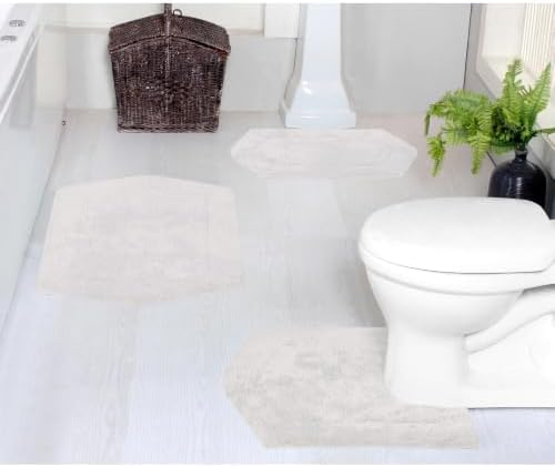 TRP Quick Dry Super Absorbent Tufted 100% Cotton Bathroom Rugs Sets