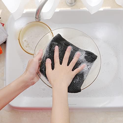 Homaxy 100% Cotton Waffle Weave Kitchen Dish Cloths, 12 x 12 Inches