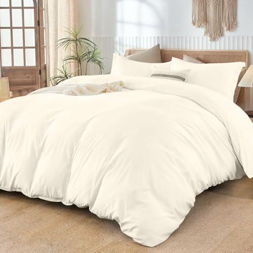 3-Sided Zipper Closure Duvet Cover – Easy On & Off Bedding, 500-TC