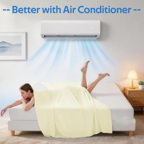 Cooling Comforter Queen Size Set 4 Pieces, Summer Blanket with