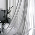 Beydodo Panel Curtains 63 Inch Length, Semi Sheer Curtains for Bedroom