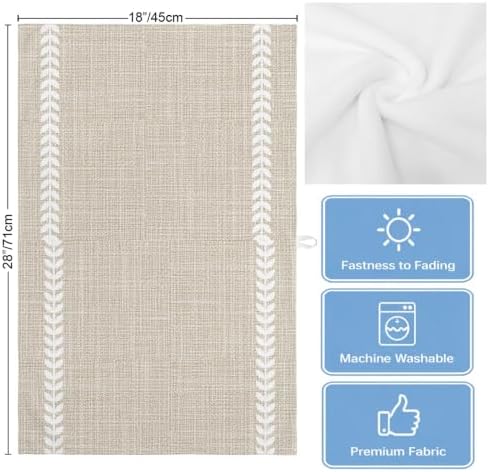 Modern Minimalist Kitchen Towels Set of 3, Water Absorbent Dish Towel