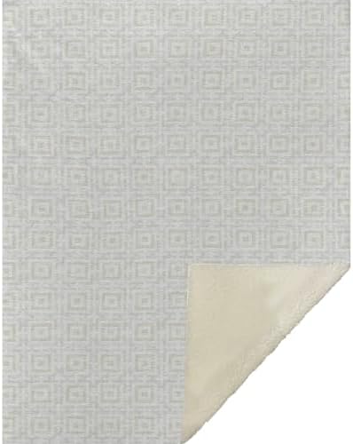 Addison Rugs ASB139 Linen 50" x 70" Oversized Sherpa Throw Blanket
