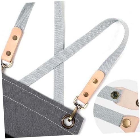 KICHOUSE Nordic Industrial Style Halter Apron Adjustable Canvas Apron