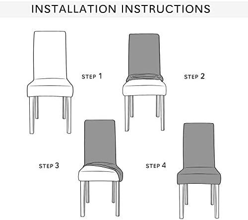 Modern Elegant Polyester and Spandex Stretch Washable Removable Dining