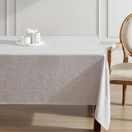 Laura Ashley Harper Tablecloth, 60" x 84", Taupe
