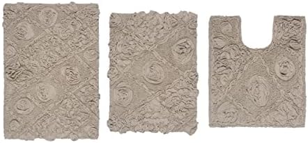 Home Weavers Modesto Bath Rug 100% Cotton Bathroom Rugs Set, Washable