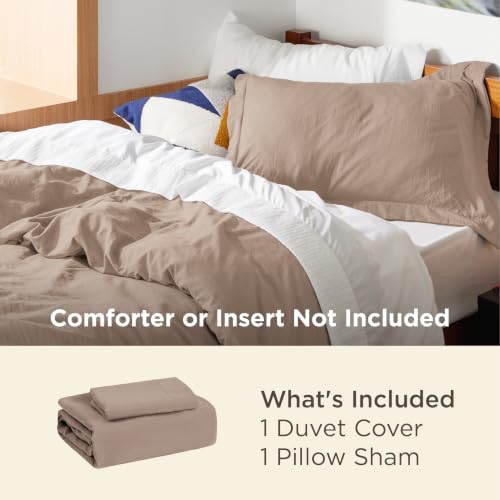 Bedsure Prewashed Twin/Twin XL Duvet Cover, Cotton-Like Bedding Set
