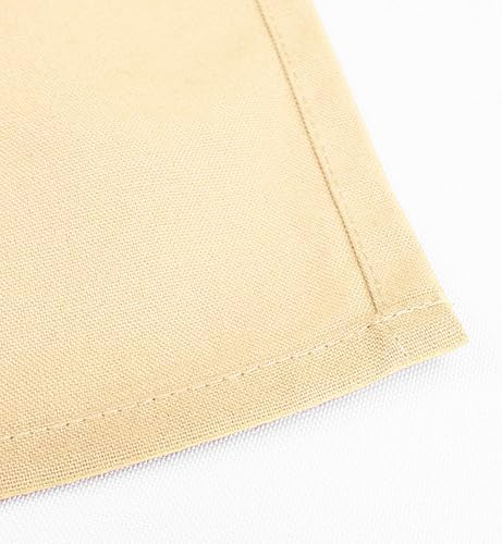 TableLinensforLess Premium 100% MJS Spun Ivory Round Tablecloth