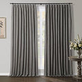 TWOPAGES Linen Cotton Curtains 108 Inches Long Heavyweight Light
