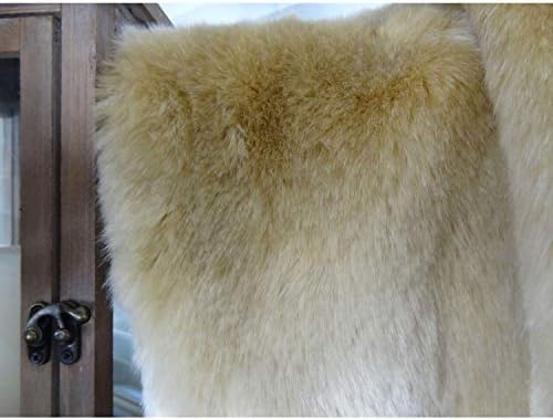 Plutus PB16443-7090-TC 70 x 90 in. Tissavel Faux Fur Handmade Throw