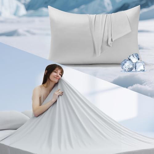 Elegear Silver Ion Cooling Pillowcase Gray 20" x 26" and Silver Iron