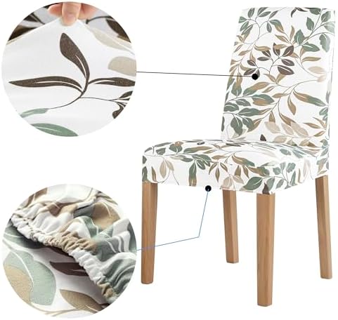 No. 918 Hillcrest 2-Pack Botanical Print Stretch Fit Elastic Dining