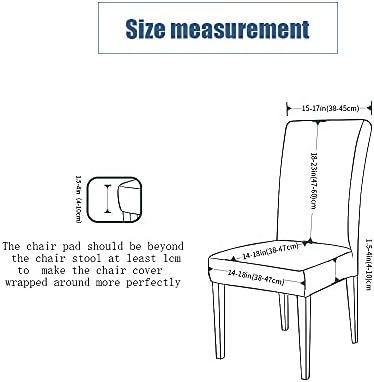 Dorm Chair Cover, Dining Chair Slipcover Stretch Washable with Skirt
