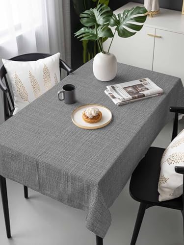 Vintage Dark Gray Rectangle Tablecloth Waterproof & Stainproof