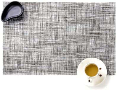 Dining Placemats Set of 10 Braided, Kitchen Table Mat Decor Wipeable