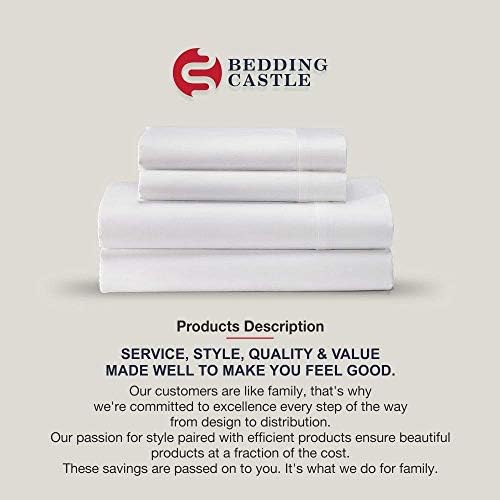 Luxurious Ultra Soft - Striped Cotton Sateen 4 Piece Bed Sheet Set 400