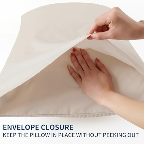 Zaizaihome 100% Egyptian Cotton Waffle Weave Pillowcases King Size