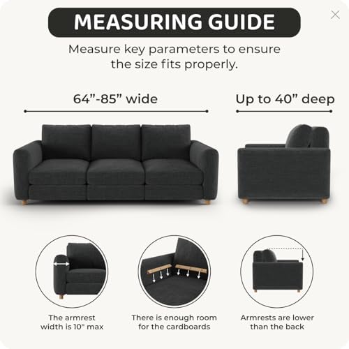 PAULATO BY GA.I.CO. Sofa Slipcover - Stretch Couch Cover - Stylish