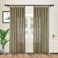 cololeaf Luxury Faux Linen Curtain Tab Top Drapery Panel for Traverse
