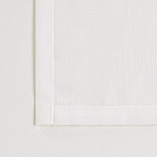 BGment Cream Sheer Curtains 84 Inches Long for Living Room 2 Panels