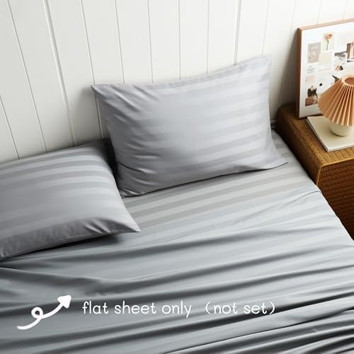 Cotton Flat Sheets Only, 600 TC 100% Cotton Flat Sheet Top Sheet Only