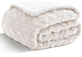 Sherpa Throw Blanket for Couch, and Bed, King 108"x90", White