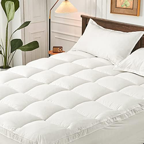 CYMULA Queen Mattress Topper for Back Pain - Extra Thick Cooling