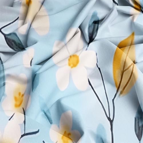 Duvet Cover King, Reversible Printed Comforter Cover Set Watercolor