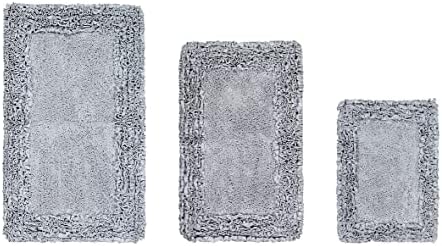 Better Trends 3 Piece Bathmat Set 100% Cotton Tufted Non-Slip Bath