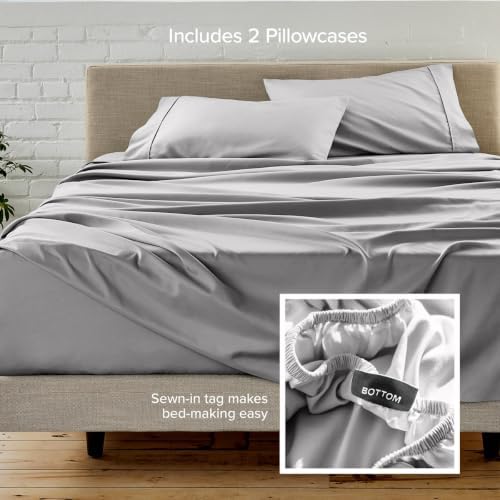Bare Home Sheet Set 1800 Ultra-Soft with 2 Pillowcases