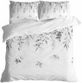 3 Pieces Duvet Cover Country Gray Eucalyptus Leaf Luxury Soft