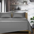 TEXAS LINEN CO. 1200 Series Egyptian Cotton Sheets King Size, Dark