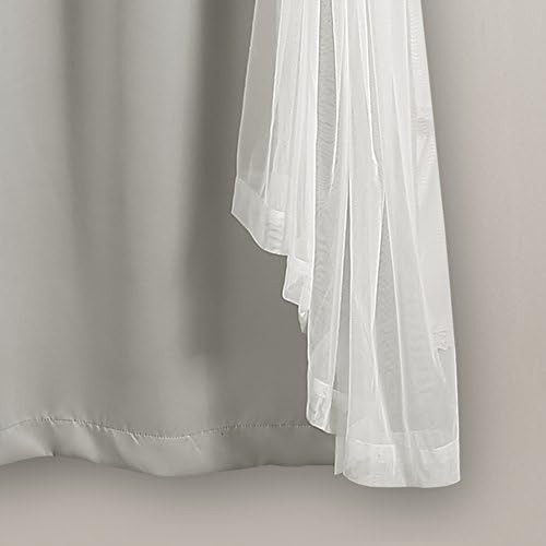 Lush Decor Sheer Grommet Curtains With Insulated Blackout Lining