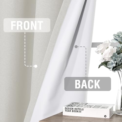 H.VERSAILTEX 100% Blackout Curtains for Bedroom Thermal Insulated